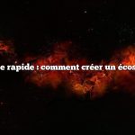 Réponse rapide : comment créer un écosystème